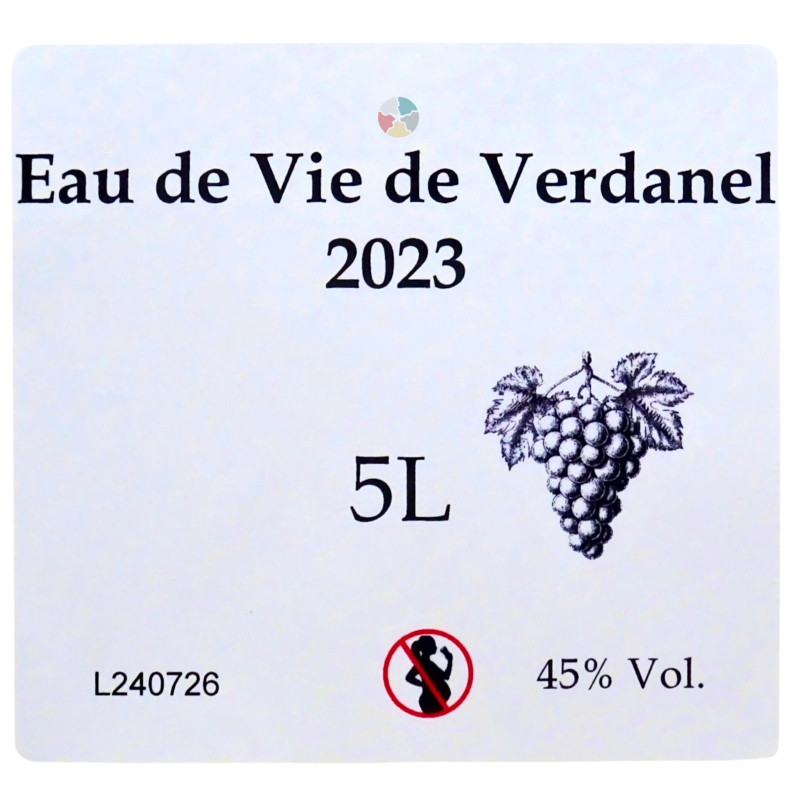 Eau de vie de Verdanel 2023 (45%) - Cazottes