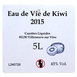 Eau de vie de Kiwi 2015...