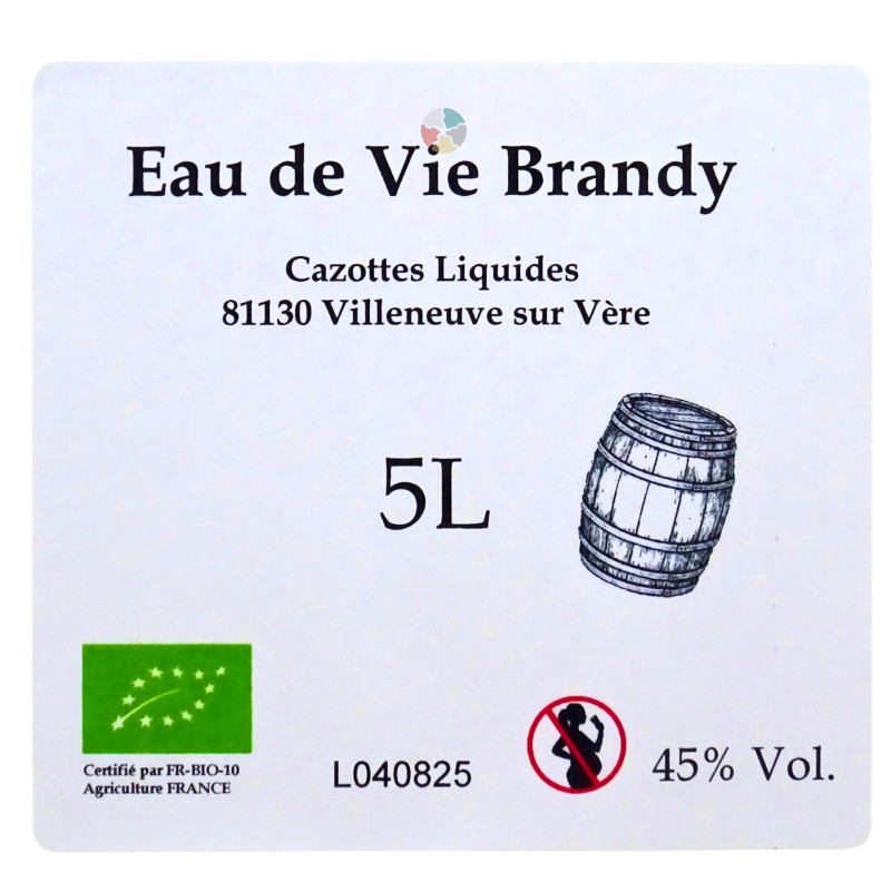 Eau de vie Brandy (45%) - Cazottes