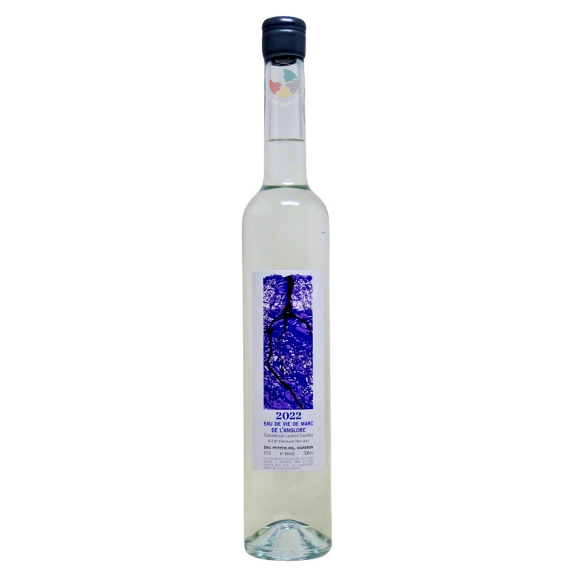 L'Anglore Eau de vie de marc - 2022 - 50cl - 45% - Cazottes